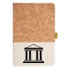 Cork And Heathered Fabric Hardcover Journal 5.5" X 8.25" Thumbnail