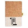 Cork And Heathered Fabric Hardcover Journal 5.5" X 8.25" Thumbnail