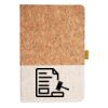 Cork And Heathered Fabric Hardcover Journal 5.5" X 8.25" Thumbnail