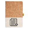 Cork And Heathered Fabric Hardcover Journal 5.5" X 8.25" Thumbnail