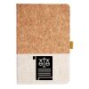 Cork And Heathered Fabric Hardcover Journal 5.5" X 8.25" Thumbnail
