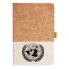Cork And Heathered Fabric Hardcover Journal 5.5" X 8.25" Thumbnail