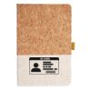 Cork And Heathered Fabric Hardcover Journal 5.5" X 8.25" Thumbnail