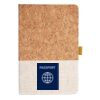 Cork And Heathered Fabric Hardcover Journal 5.5" X 8.25" Thumbnail