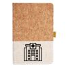 Cork And Heathered Fabric Hardcover Journal 5.5" X 8.25" Thumbnail