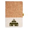 Cork And Heathered Fabric Hardcover Journal 5.5" X 8.25" Thumbnail