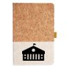 Cork And Heathered Fabric Hardcover Journal 5.5" X 8.25" Thumbnail