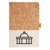 Cork And Heathered Fabric Hardcover Journal 5.5" X 8.25" Thumbnail
