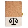 Cork And Heathered Fabric Hardcover Journal 5.5" X 8.25" Thumbnail