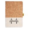 Cork And Heathered Fabric Hardcover Journal 5.5" X 8.25" Thumbnail