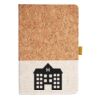 Cork And Heathered Fabric Hardcover Journal 5.5" X 8.25" Thumbnail
