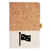 Cork And Heathered Fabric Hardcover Journal 5.5" X 8.25" Thumbnail