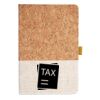 Cork And Heathered Fabric Hardcover Journal 5.5" X 8.25" Thumbnail