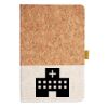 Cork And Heathered Fabric Hardcover Journal 5.5" X 8.25" Thumbnail