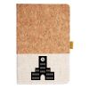 Cork And Heathered Fabric Hardcover Journal 5.5" X 8.25" Thumbnail