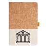 Cork And Heathered Fabric Hardcover Journal 5.5" X 8.25" Thumbnail