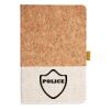 Cork And Heathered Fabric Hardcover Journal 5.5" X 8.25" Thumbnail