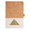 Cork And Heathered Fabric Hardcover Journal 5.5" X 8.25" Thumbnail