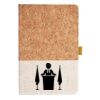 Cork And Heathered Fabric Hardcover Journal 5.5" X 8.25" Thumbnail