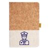 Cork And Heathered Fabric Hardcover Journal 5.5" X 8.25" Thumbnail
