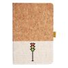 Cork And Heathered Fabric Hardcover Journal 5.5" X 8.25" Thumbnail