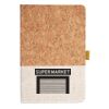 Cork And Heathered Fabric Hardcover Journal 5.5" X 8.25" Thumbnail