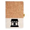 Cork And Heathered Fabric Hardcover Journal 5.5" X 8.25" Thumbnail