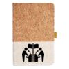Cork And Heathered Fabric Hardcover Journal 5.5" X 8.25" Thumbnail