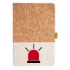 Cork And Heathered Fabric Hardcover Journal 5.5" X 8.25" Thumbnail