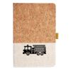Cork And Heathered Fabric Hardcover Journal 5.5" X 8.25" Thumbnail