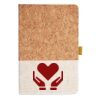 Cork And Heathered Fabric Hardcover Journal 5.5" X 8.25" Thumbnail