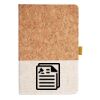 Cork And Heathered Fabric Hardcover Journal 5.5" X 8.25" Thumbnail