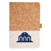 Cork And Heathered Fabric Hardcover Journal 5.5" X 8.25" Thumbnail