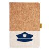 Cork And Heathered Fabric Hardcover Journal 5.5" X 8.25" Thumbnail