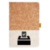 Cork And Heathered Fabric Hardcover Journal 5.5" X 8.25" Thumbnail