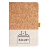 Cork And Heathered Fabric Hardcover Journal 5.5" X 8.25" Thumbnail