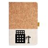 Cork And Heathered Fabric Hardcover Journal 5.5" X 8.25" Thumbnail