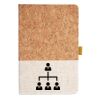 Cork And Heathered Fabric Hardcover Journal 5.5" X 8.25" Thumbnail