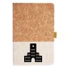 Cork And Heathered Fabric Hardcover Journal 5.5" X 8.25" Thumbnail