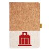 Cork And Heathered Fabric Hardcover Journal 5.5" X 8.25" Thumbnail