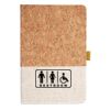 Cork And Heathered Fabric Hardcover Journal 5.5" X 8.25" Thumbnail