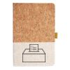 Cork And Heathered Fabric Hardcover Journal 5.5" X 8.25" Thumbnail