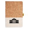 Cork And Heathered Fabric Hardcover Journal 5.5" X 8.25" Thumbnail