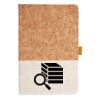 Cork And Heathered Fabric Hardcover Journal 5.5" X 8.25" Thumbnail