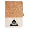 Cork And Heathered Fabric Hardcover Journal 5.5" X 8.25" Thumbnail