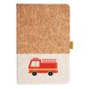 Cork And Heathered Fabric Hardcover Journal 5.5" X 8.25" Thumbnail
