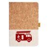 Cork And Heathered Fabric Hardcover Journal 5.5" X 8.25" Thumbnail