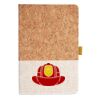 Cork And Heathered Fabric Hardcover Journal 5.5" X 8.25" Thumbnail