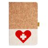 Cork And Heathered Fabric Hardcover Journal 5.5" X 8.25" Thumbnail