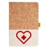 Cork And Heathered Fabric Hardcover Journal 5.5" X 8.25" Thumbnail